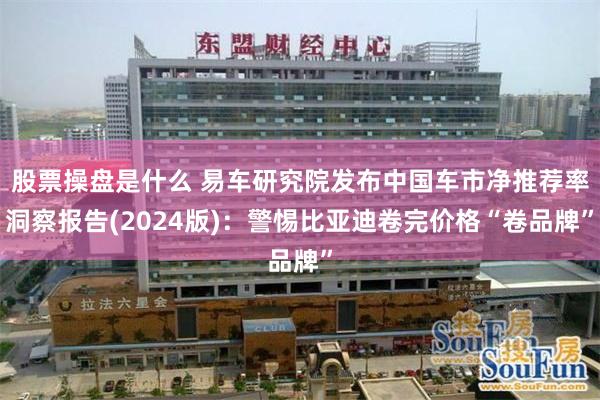 股票操盘是什么 易车研究院发布中国车市净推荐率洞察报告(2024版)：警惕比亚迪卷完价格“卷品牌”