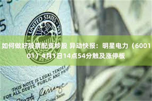 如何做好股票配资炒股 异动快报：明星电力（600101）4月1日14点54分触及涨停板