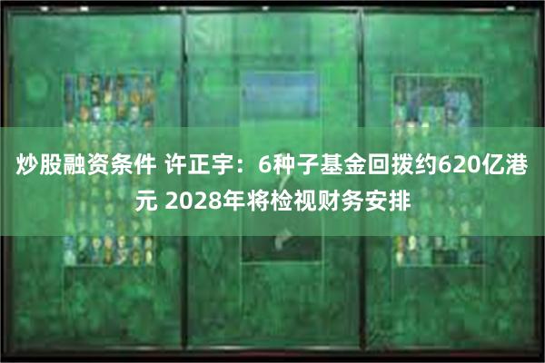 炒股融资条件 许正宇：6种子基金回拨约620亿港元 2028年将检视财务安排