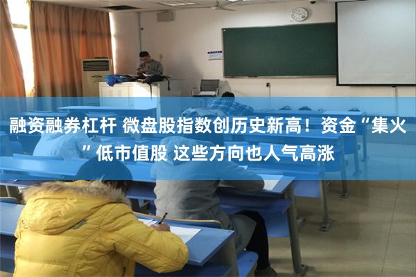 融资融券杠杆 微盘股指数创历史新高！资金“集火”低市值股 这些方向也人气高涨