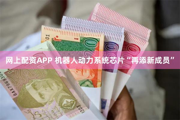 网上配资APP 机器人动力系统芯片“再添新成员”