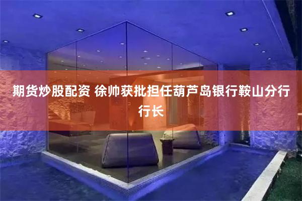 期货炒股配资 徐帅获批担任葫芦岛银行鞍山分行行长