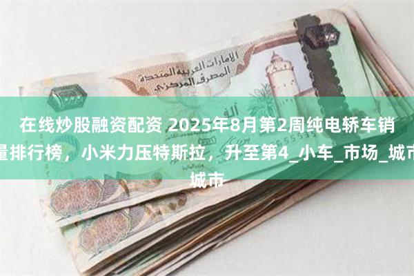 在线炒股融资配资 2025年8月第2周纯电轿车销量排行榜，小米力压特斯拉，升至第4_小车_市场_城市