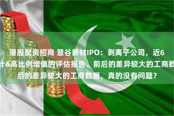 港股配资招商 慧谷新材IPO:剥离子公司,近60%确认收益,无审计&高比例增值的评估报告、前后的差异较大的工商数据,真的没有问题?